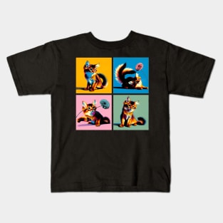 Somali Pop Art - Cute Kitties Kids T-Shirt